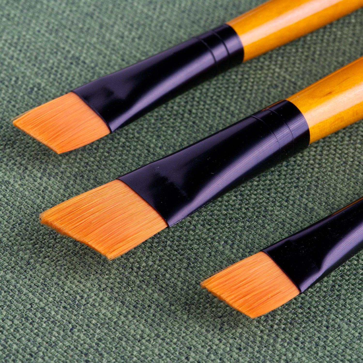 Tri-Art Artist Brushes - Short Synthetic - WC/Acryl - Angle-0